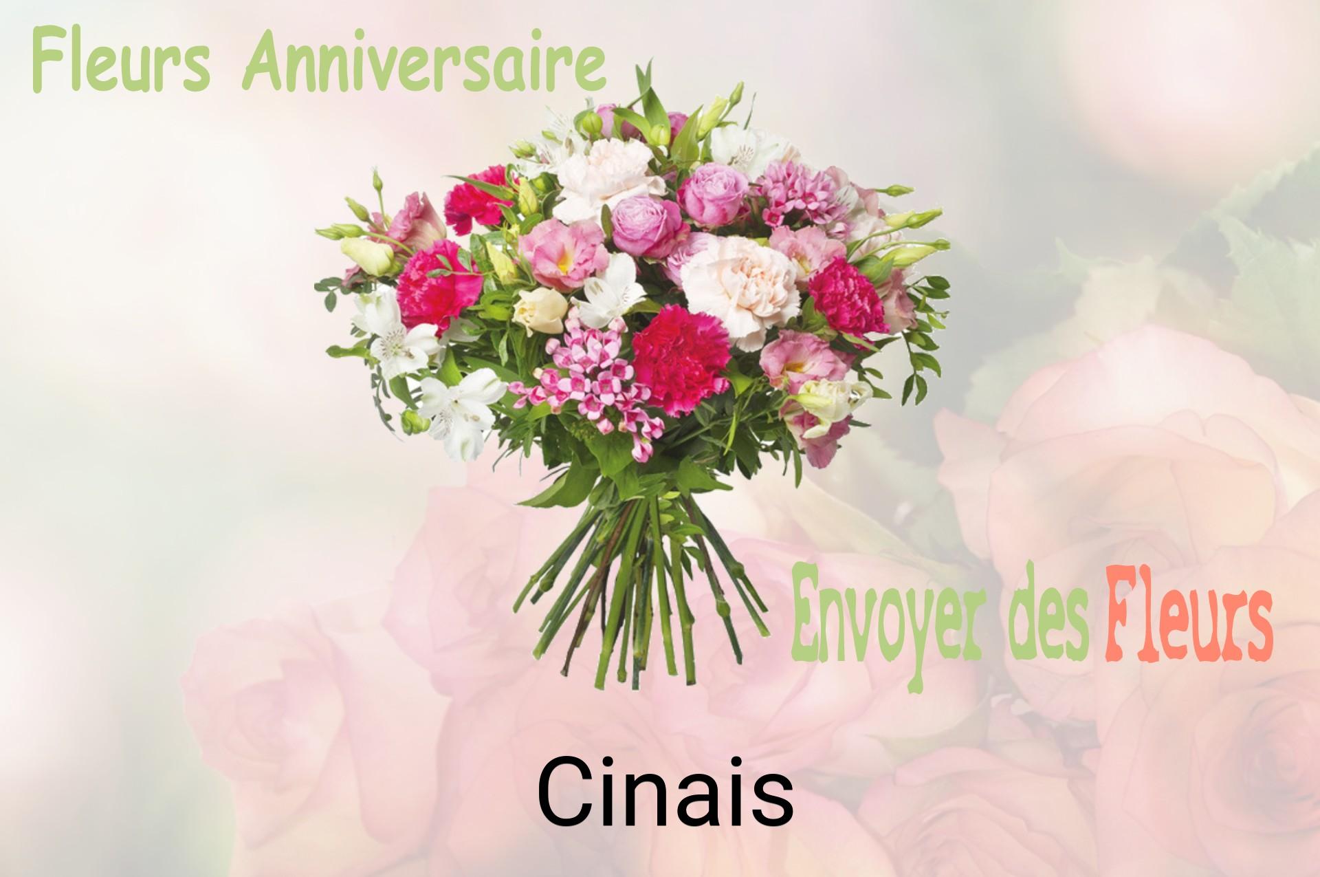 Bouquet de fleurs d’anniversaire livré à Cinais